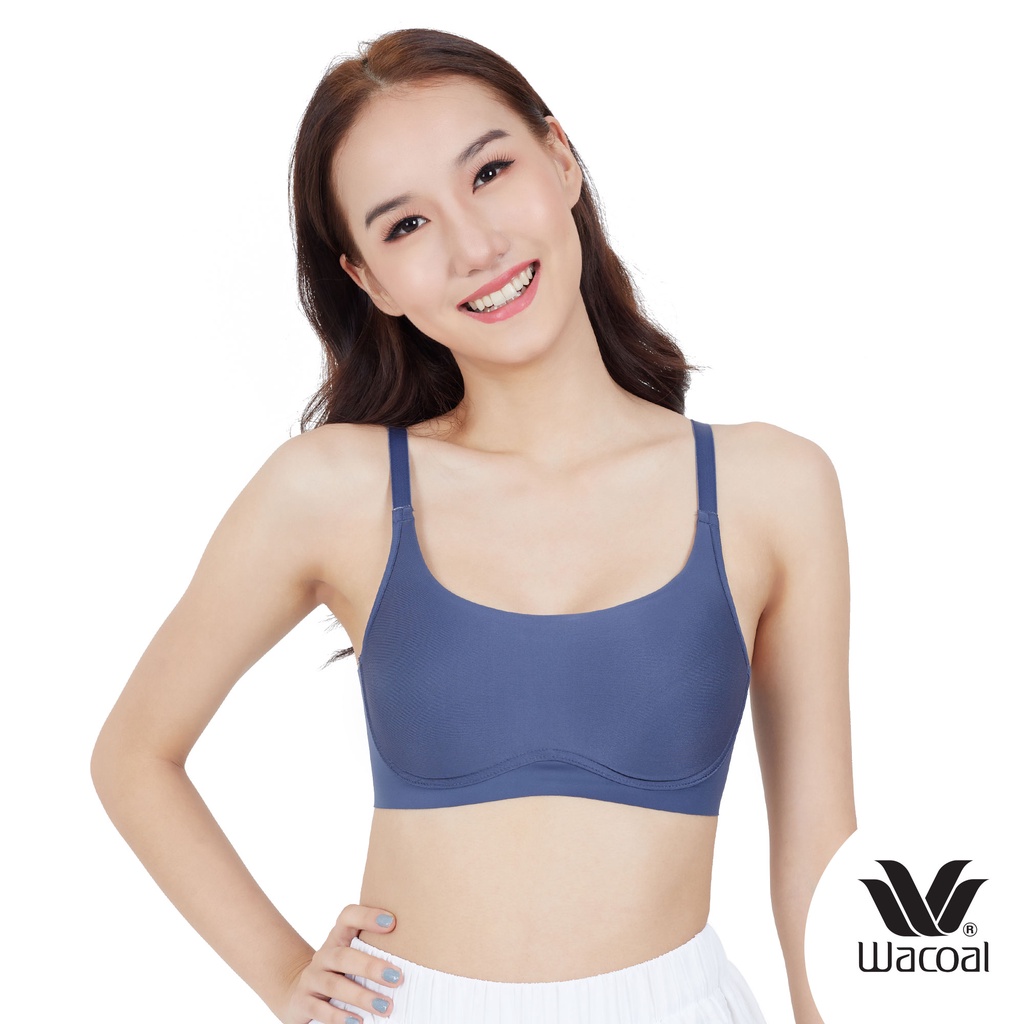 Wacoal Smart Size New Normal Bra รุ่น WB5X43 สีน้ำเงิน (NG) อกสวยเป็นธรรมชาติ เลือกง่าย ใส่สบาย