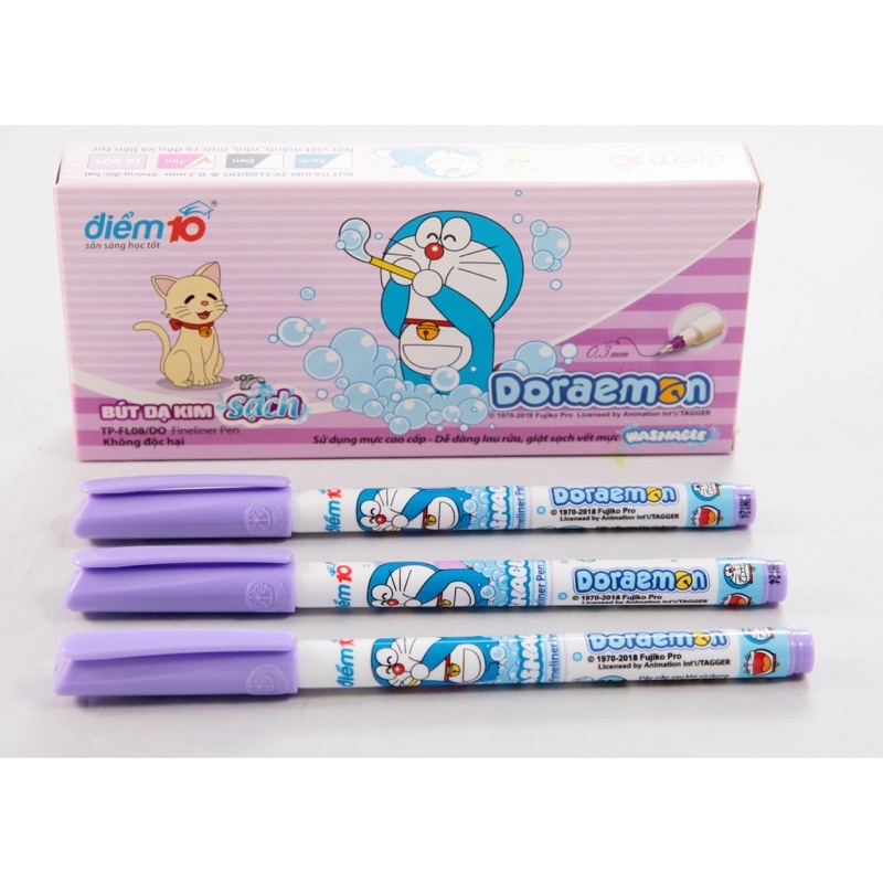 [DTee Shop] ปากกาพู่กันเข็ม Doreamon TP_FL08/DO (ภาพจริง💯💯💯)