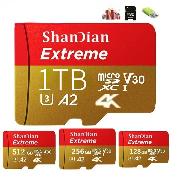 การ์ดหน่วยความจํา 1TB 512GB 256GB 128GB และ USB Drive Micro SD Micro SDHC Micro SD SDHC Card 10 UHS-1 TF ขนาดพกพา