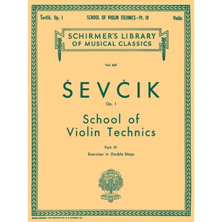 Sevicik School of Violin Technics, Op. 1 – Book 4 Double-Stops