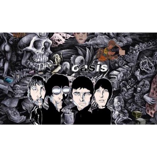 โปสเตอร์วงดนตรี วินเทจ Oasis