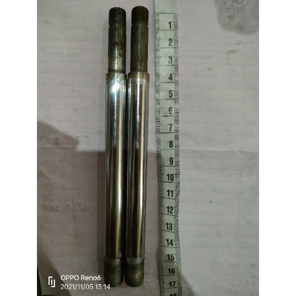 เพลา 12.5 ด้ายความยาวด้านบนและด้านล่าง 16MM