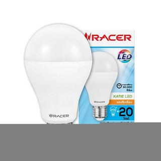 ว๊าว🍟 RACER หลอดไฟ LED รุ่น KATIE LED A70 20W ขนาด 20 วัตต์ Warm White 🚚พิเศษ!!✅