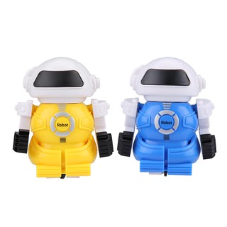 หุ่นยนต์กระป๋อง  Mini Robot ออกแบบสวยงามน่ารัก มีไฟ เดินหน้า ถอยหลัง_RC2128