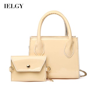 IELGY womens fashion simple chain tote messenger bag