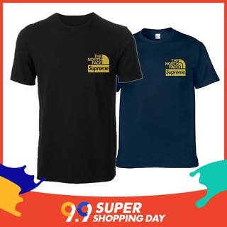 เสื้อยืด oversize แฟชั่นเกาหลี สไตล์เกาหลี the noth supreme Unisex Short Sleeve Fashion Casual T-shirt