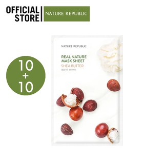 REAL NATURE SHEA BUTTER MASK SHEET 10 + 10