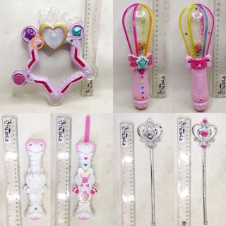 (แท้/มือ2) BANDAI PRECURE THE MOVIE lighting พวงกุญแจ คฑา แปลงร่าง พริตตี้เคียว Figure CURE