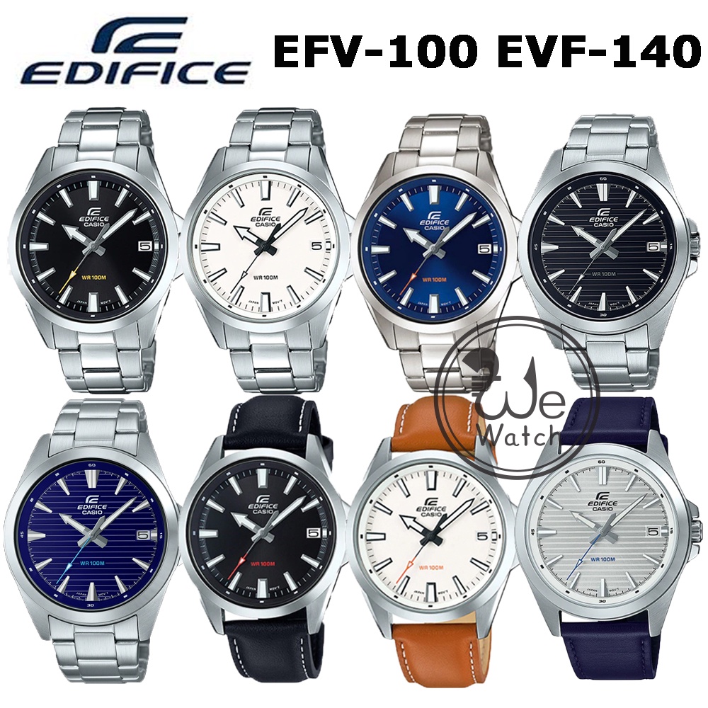 Casio Edifice รุ่น EFV-100D EFV-100L นาฬิกาผู้ชาย เรียบหรู พร้อมกล่อง ประกัน CMG 1ปี EFV EFV-100 EFV