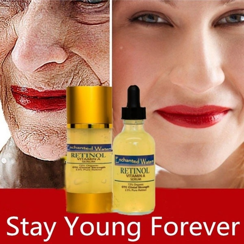 Pure RETINOL วิตามิน A 2.5 % + กรดไฮยาลูโรนิก HA - RETINOL Wrinkle CREAM Anti-Aging Anti-Wrinkle Facial Serum