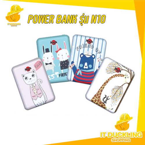 เพาเวอร์แบ็ง / 10,000 mAh / แข็งแรง / พกพาง่าย / ของแท้ 100% /รุ่น N10 เพาเวอร์แบงค์ power bank Easy