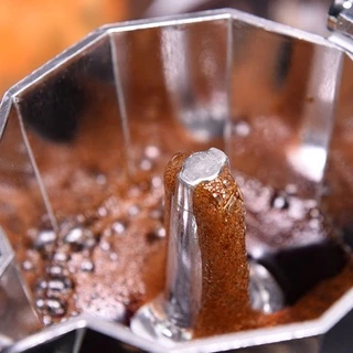 🧊 ICE COFFEE หม้อต้มกาแฟสด moka pot อลูมิเนียม ขนาด 3 ถ้วย/150มล.6 ถ้วย/300 มล.แบบพกพา กาต้มกาแฟ เครื่องชงกาแฟ