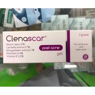 Clenascar POSTACNE 7g   1 หลอด ลดรอยแผลเป็นหลังเป็นสิว ลดรอยดำ บำรุงผิวหน้า