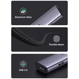 UGREEN รุ่น 20805 USB 3.0 Hub with 4 Port Expansion for Laptop, PS5, PS4, Xbox Surface,