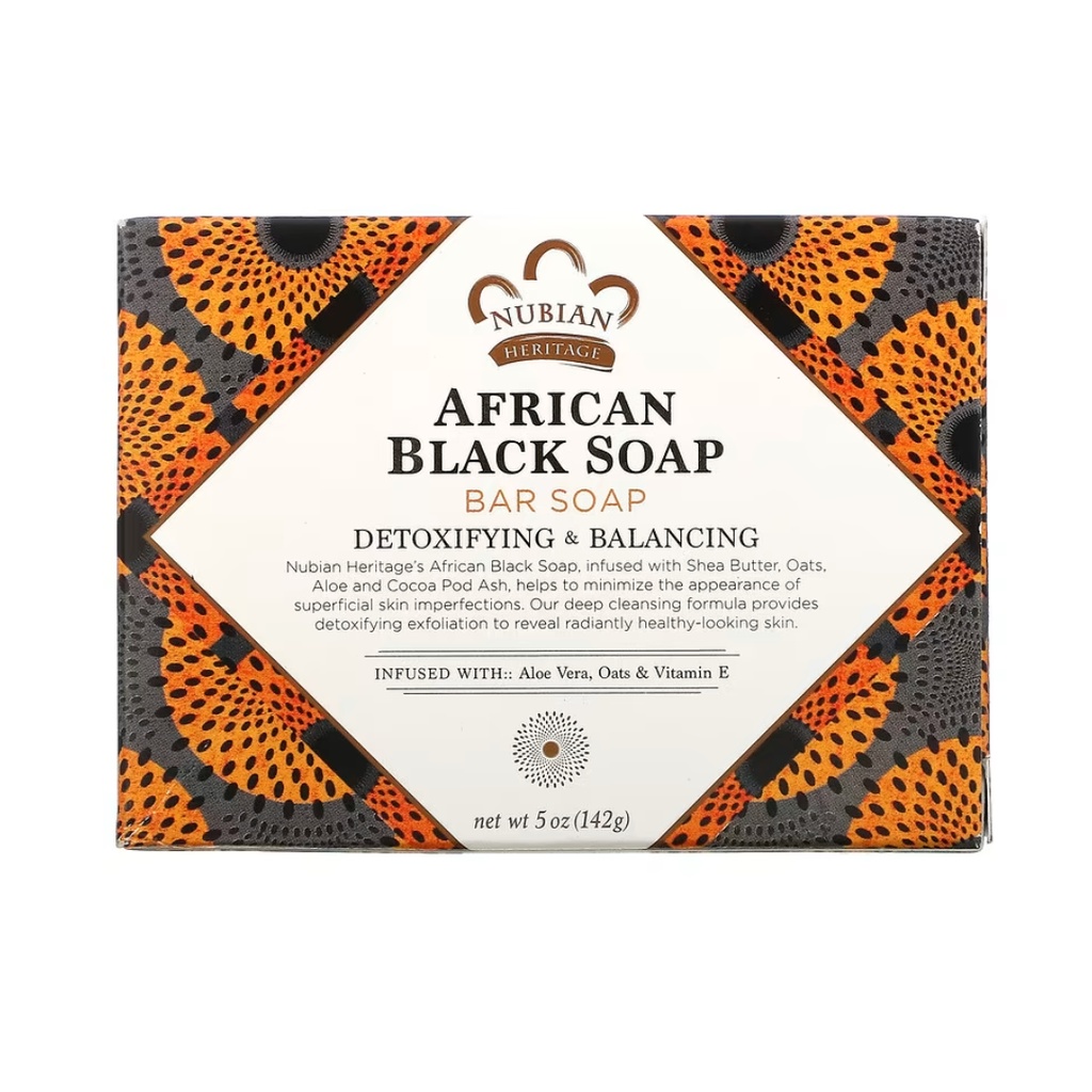 Nubian Heritage, African Black Soap Bar, 5 oz (141 g)