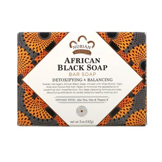 Nubian Heritage, African Black Soap Bar, 5 oz (141 g)