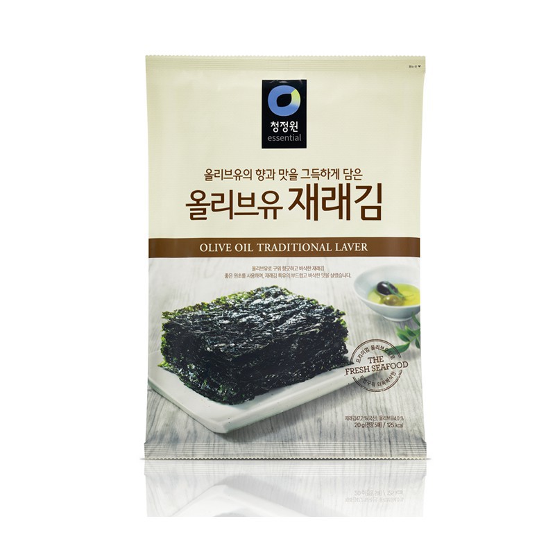 สาหร่ายแผ่น แดซัง ตราซองจองวอน พร้อมรับประทาน สาหร่ายสำหรับทานเล่น นำเข้าจากเกาหลี บรรจุ 5แผ่น Korea Seaweed