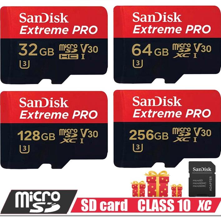 [NEW] [Ready Stock]  U3 128GB SD card 32GB 64GB 256GB 512GB Memory Card C10 A2 90MB/s Micro