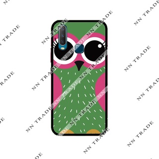 เคสโทรศัพท์ ลาย นกฮูกเขียว เคส Samsung A71 / A7 2015 / A7 2016 / A7 2017 / A6 2018 / A6+ A6 plus J8 2018 นกฮูก เคสมือถือ