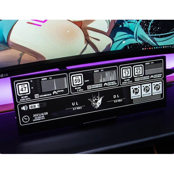 จอดูอุณหภูมิ การทำงานต่างๆ CPU การ์ดจอของคอมพิวเตอร์ หรือจะเปิดรูปไว้แต่งเคสได้