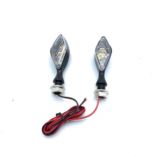 ไฟเลี้ยว LED D30 TG5 (BOON)แบบวงรีหลังมีไฟสีส้ม ใส่ทุกรุ่น