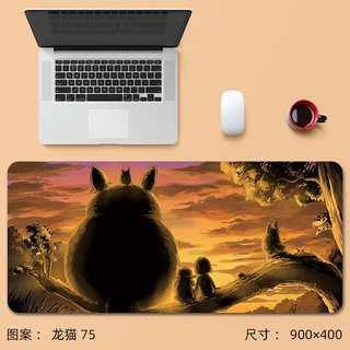 Qiqijia แผ่นรองเมาส์ คีย์บอร์ด ขนาดใหญ่ ลายการ์ตูนอนิเมะ My Neighbor Totoro สําหรับหอพัก คาเฟ่ #7