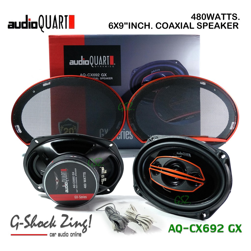 AUDIO QUART ลำโพง6X9นิ้ว แกนร่วม 4ทาง กำลังขับ 480Watts.(125W RMS) AUDIO QUART รุ่น GX Series AQ-CX692 GX NEW! =1 คู่