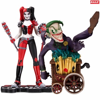 Harley Quinn Red White &amp; Black by Amanda Conner/DC Artists Alley The Joker by Brandt Peters (DC Direct) Bundle (2) 7" S