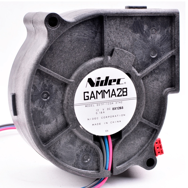 D07F-12SH 37H2 7530 80 มม.DC12V 0.18A ตู้เย็นในตัวกังหันแรงเหวี่ยง blower พัดลมระบายความร้อน