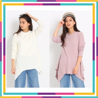 🍭Ozoc knit Top เสื้อผ้ายืดเนื้อร่องผ้าหนา ชายเสื้อเก๋ๆ แบบน่ารักมากค่า