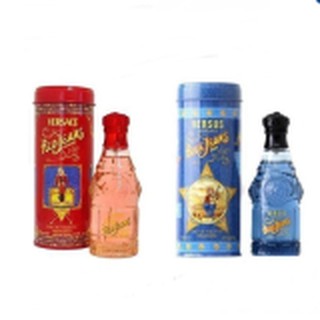 Versace Blue Jeans for Men 75ml.+Versace Red Jeans For Women EDT 75ml.