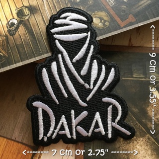 Dakar ตัวรีดติดเสื้อ อาร์มรีด อาร์มปัก ตกแต่งเสื้อผ้า หมวก กระเป๋า แจ๊คเก็ตยีนส์ Racing Embroidered Iron on Patch