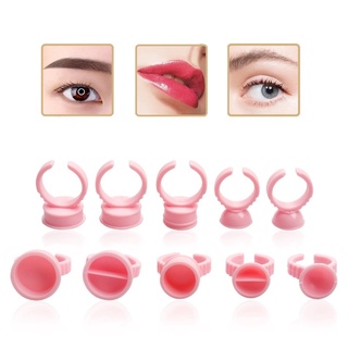 ถ้วยกาวสำหรับต่อขนตาสีชมพู Eyelash Extensions Accessories