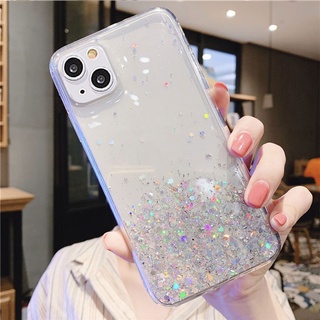 iPhone 13 Pro Max 13 Mini เคสโทรศัพท์กันกระแทก Starry Sky Bling