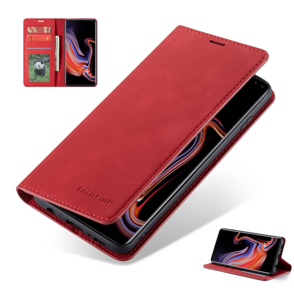 เคส Galaxy J6+J4+A50⭐กระเป๋าสตางค์ ดึงดูดแม่เหล็ก หนังแท้ พลิกซองโทรศัพท์⭐A60 A50s A30s A40 A30 A20 