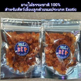 ยางไม้ธรรมชาติ100% ยางไม้อคาเซีย สำหรับสัตว์เลี้ยงลูกด้วยนมประเภทExotic (Arabic Gum) 50กรัม