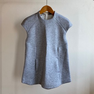 เสื้อ Zara Structured Heather Gray Top