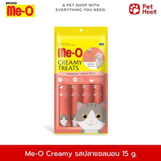 Me-O Cat Creamy Treats ขนมแมวเลีย รสปลาแซลมอน 15 g. x 4 ซอง (1 แพค)