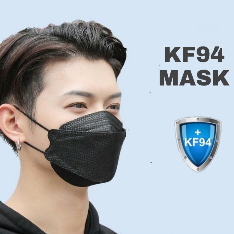 หน้ากากอนามัย KF94 กันฝุ่นเกาหลี  Face Mouth Cover Triple Filter M.sk 94% Filtration Adaptable Nose 