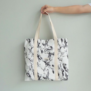 Canvas Tote Bag ลายหินอ่อน