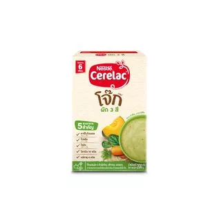 [อาหารเสริมสำหรับเด็ก] NESTLE CERELAC ซีรีแล็ค อาหารเสริมสำหรับทารกและเด็กเล็ก: 6 เดือน - 1 ปี ขนาด 200 กรัม x24 (ยกลัง)