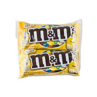 เอ็มแอนด์เอ็ม ช็อกโกแลตไส้ถั่วลิสง 40 กรัม x 4 ถุง M&amp;M Chocolate peanut filling 40 grams x 4 bags