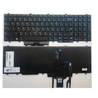 คีย์บอร์ดไฟแบ็คไลท์สําหรับ Dell Latitude E5550 E5570 E5580 5550 5580 5590 5591