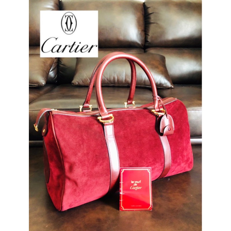 💕กระเป๋าเดินทาง Cartier มือสอง แท้ 💯 แดง สวยคะ