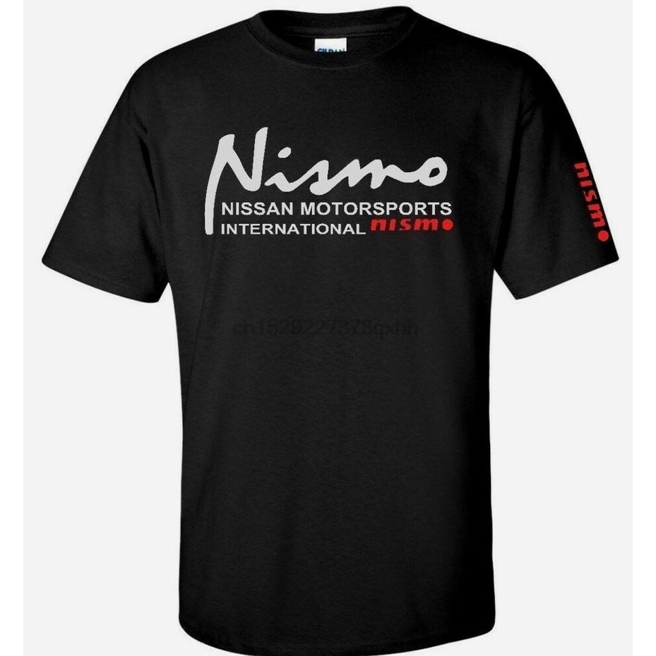 tshirtเสื้อยืดคอกลมฤดูร้อนเสื้อยืด พิมพ์ลายโลโก้ Nissan Nismo International Auto สีดํา สีขาว สําหรับผู้ชาย XS S M L XL X