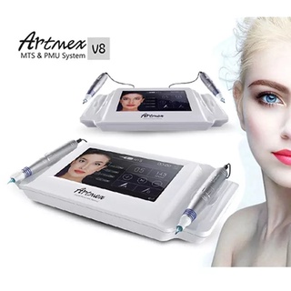 ใหม่ Artmex V8 Tattoo แต่งหน้าปากกา Eyebrow Make Up &amp; Lip Tattoo Machine MTS PMU ระบบ Strong มอเตอร์ปากกา