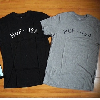 Huf เสื้อยืด คอกลม แขนสั้น อินเทรนด์ สําหรับผู้ชาย