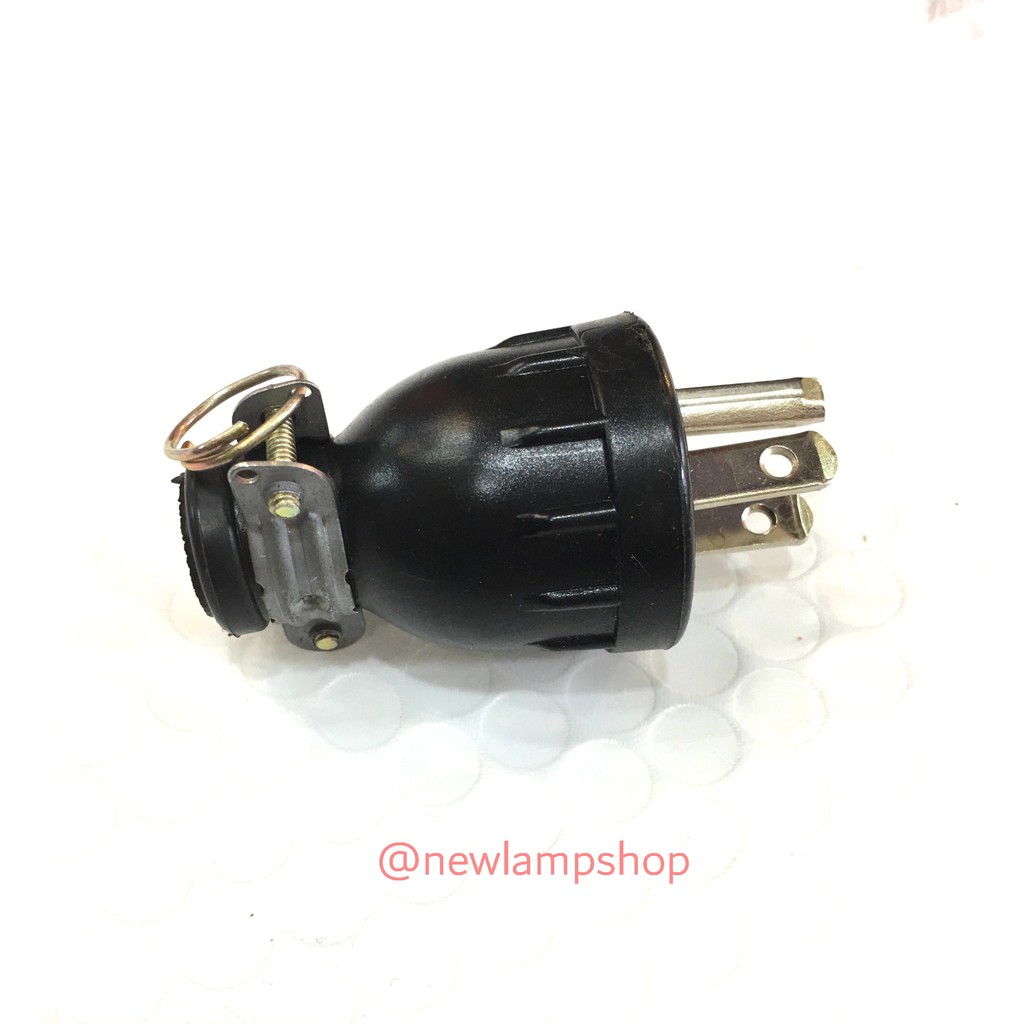 ปลั๊กยางตัวผู้กราวด์ มีห่วง 3 ขา รุ่นทองเหลือง ยี่ห้อKPG - รูปที่ 2