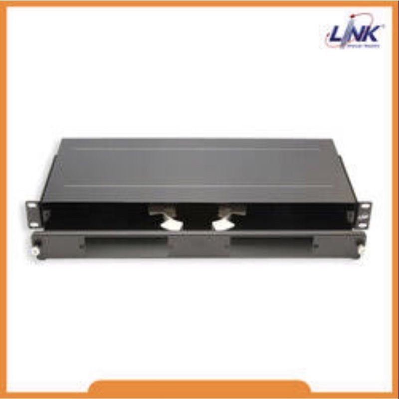 Link UF-2010A Fiber Optic Distribution Unit (FDU) 6-24F (2 Snap-In) Rack Mount Slide, 1U Depth 25 cm