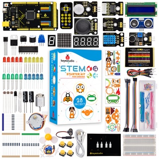 Keyestudio Complete STEM Super Starter Kit For Arduino UNO/ MEGA Plus Board DIY Electronic+28 Project Programming Stater